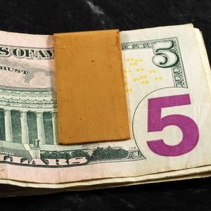 VTG Money Clip "Peanuts" © UPS Inc Signed Brass